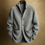 Cardigan homme côtelé à col châle