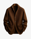 Cardigan homme maille col châle boutonné