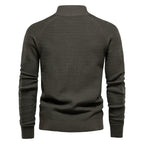 Cardigan homme texturé col montant