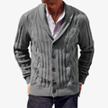 Cardigan homme torsadé à col châle pour