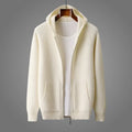 Cardigan homme zippé à capuche