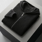 Cardigan homme zippé à capuche