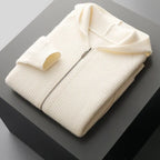 Cardigan homme zippé à capuche