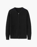 Cardigan zippé en maille pour homme