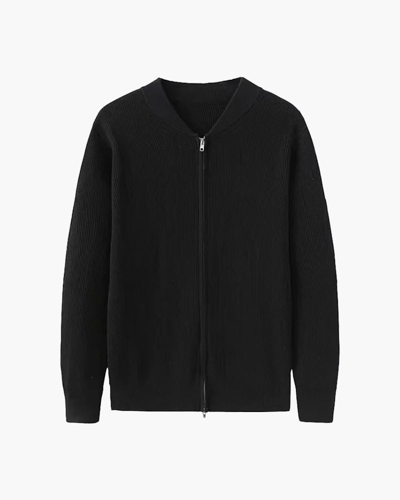 Cardigan zippé en maille pour homme