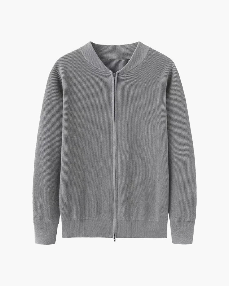 Cardigan zippé en maille pour homme