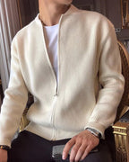 Cardigan zippé en maille pour homme