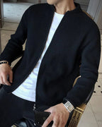 Cardigan zippé en maille pour homme