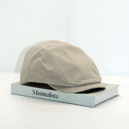 Casquette plate homme à rayures fines
