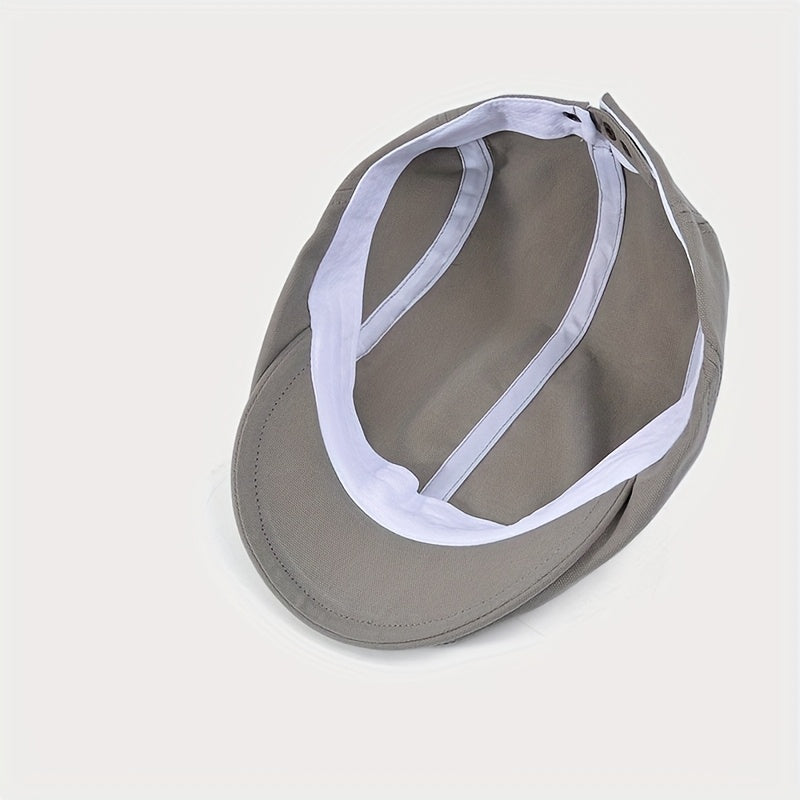 Casquette plate homme unie
