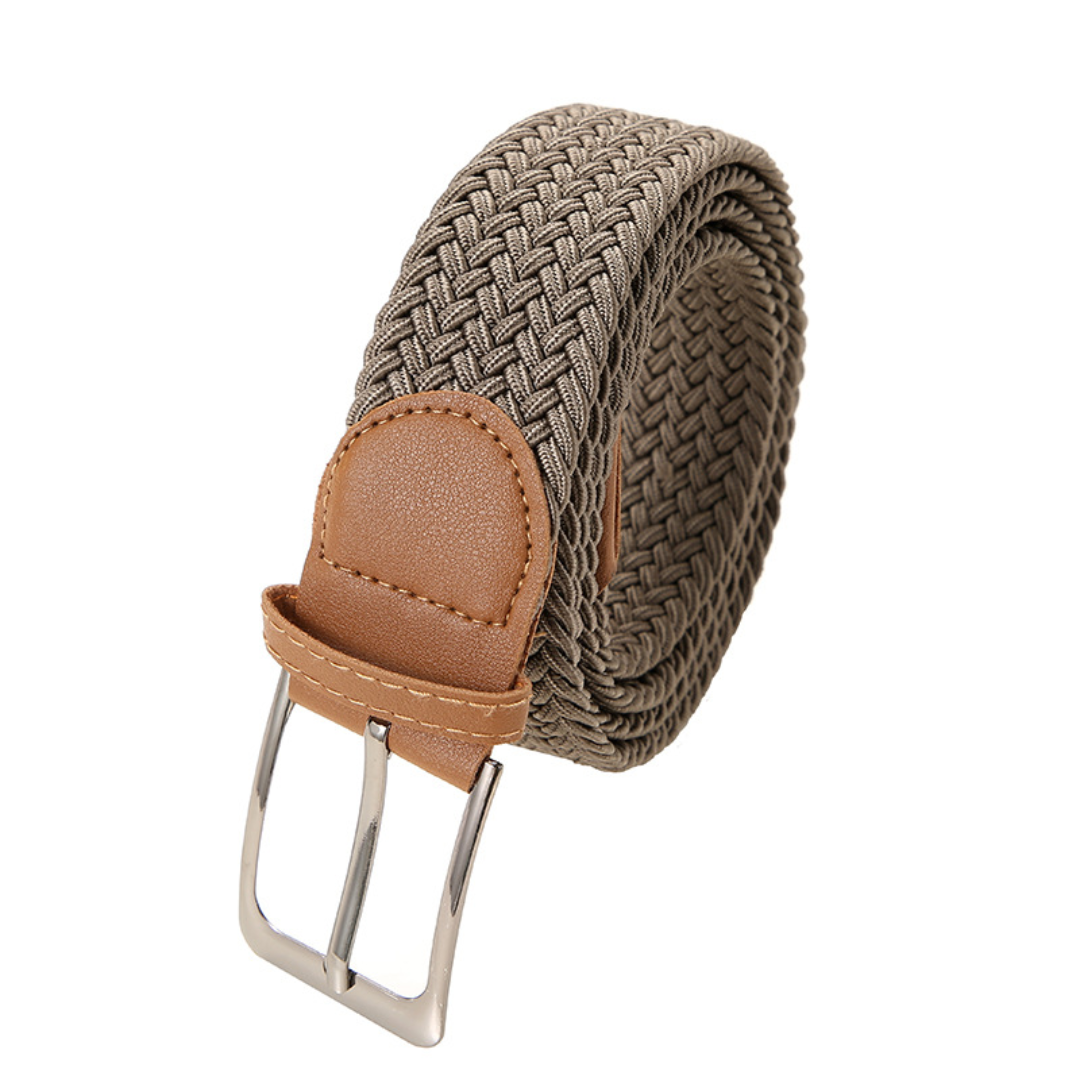Ceinture homme tressée extensible