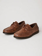 Chaussures bateau homme à passants latéraux