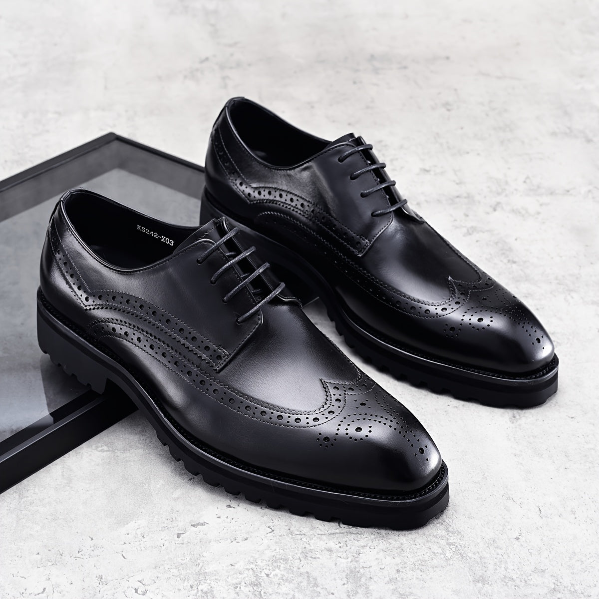 Chaussures Derby Brogue pour homme