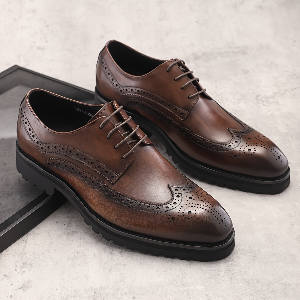 Chaussures Derby Brogue pour homme