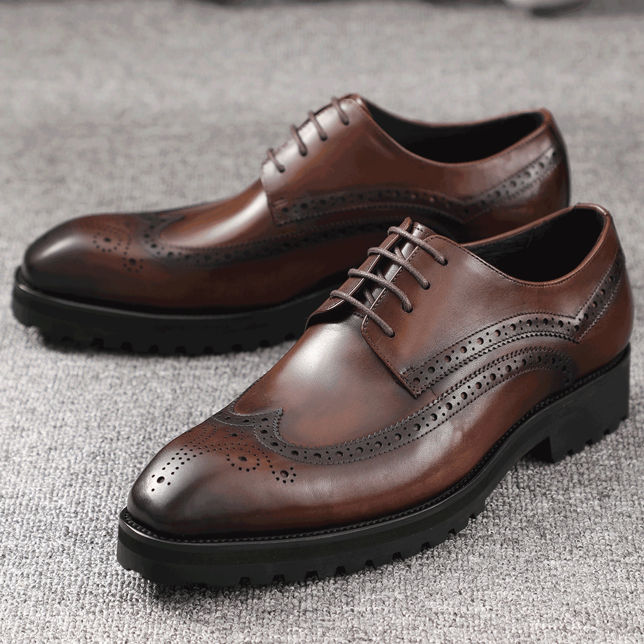 Chaussures Derby Brogue pour homme