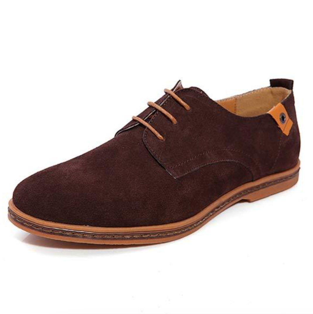 Chaussures Derby homme en suède à lacets