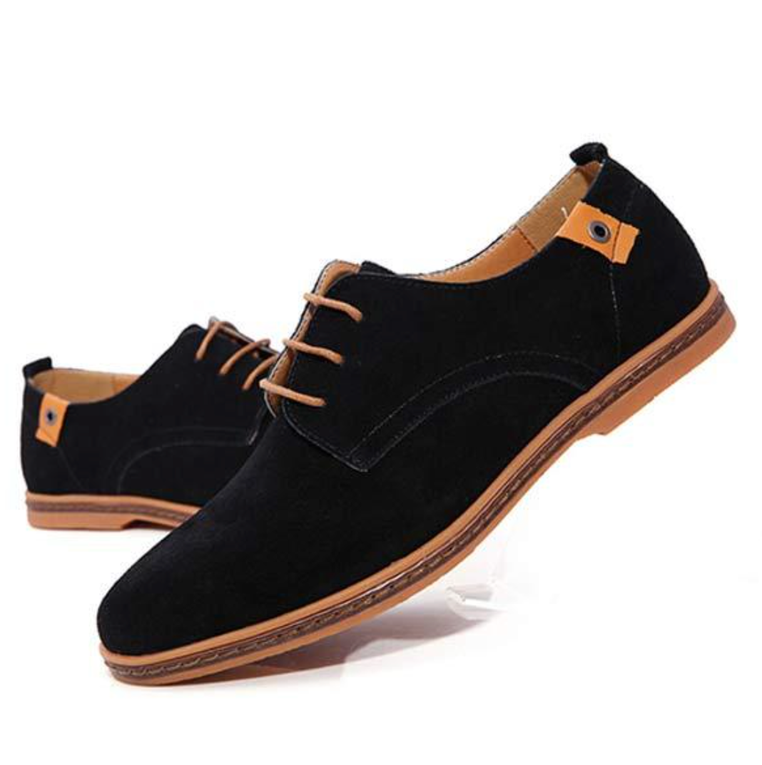 Chaussures Derby homme en suède à lacets