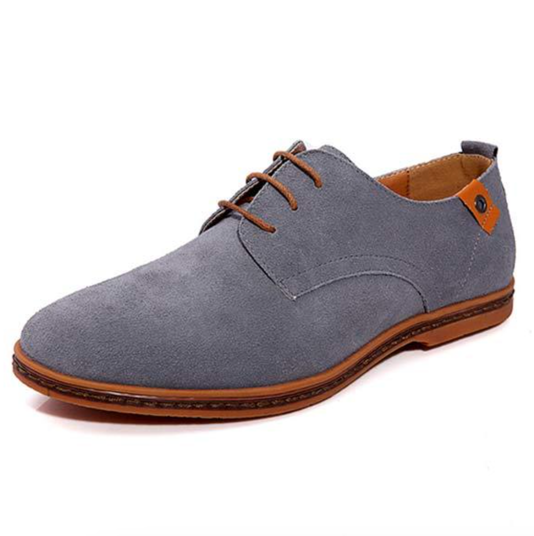 Chaussures Derby homme en suède à lacets