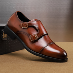 Chaussures habillées homme à double boucle