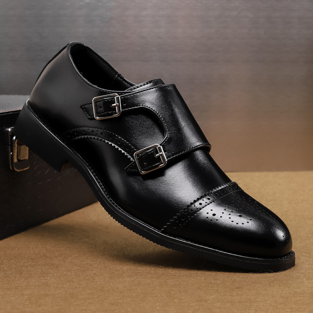 Chaussures habillées homme à double boucle