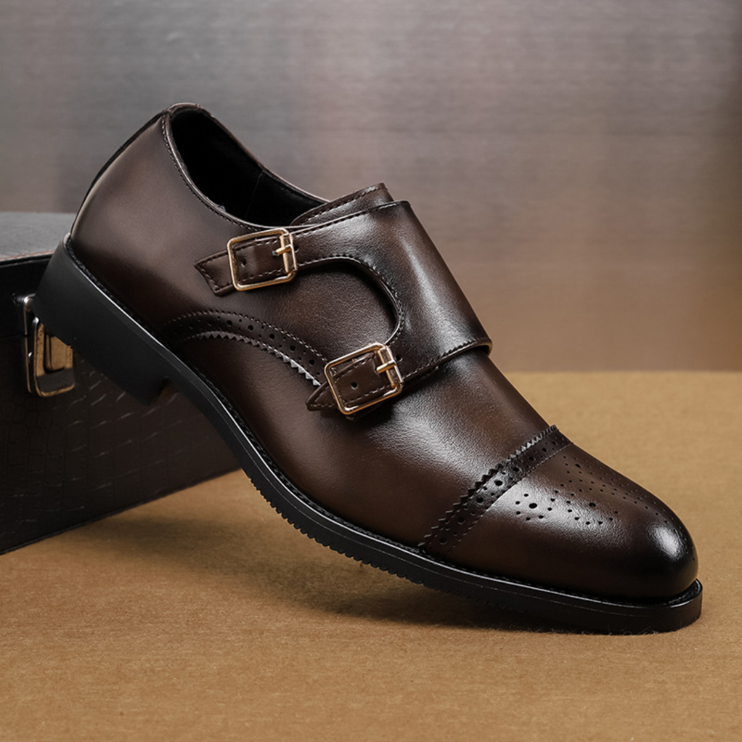 Chaussures habillées homme à double boucle