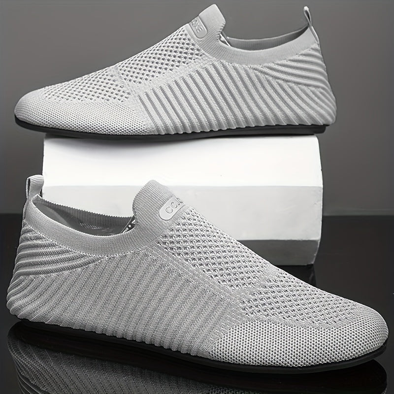 Chaussures homme à enfiler en maille tricotée