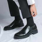 Chaussures homme à enfiler perforées
