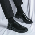 Chaussures homme à enfiler perforées