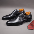 Chaussures Monk Strap à boucle pour homme