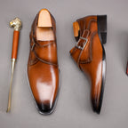 Chaussures Monk Strap à boucle pour homme