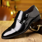 Chaussures Monk Strap à double boucle pour homme