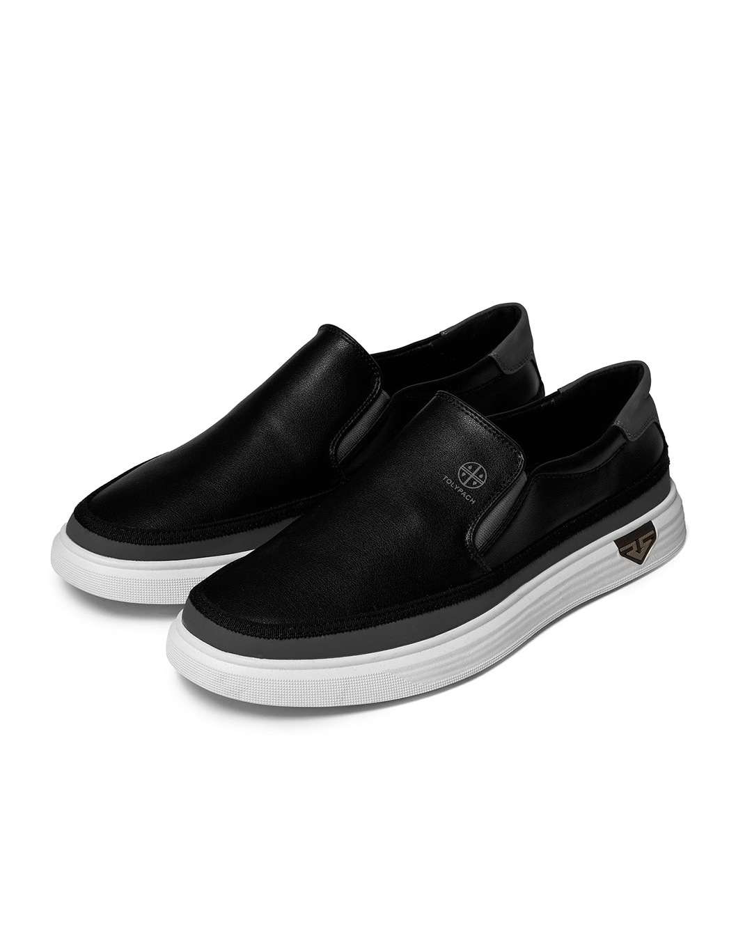 Chaussures sans lacets pour homme avec côtés élastiques