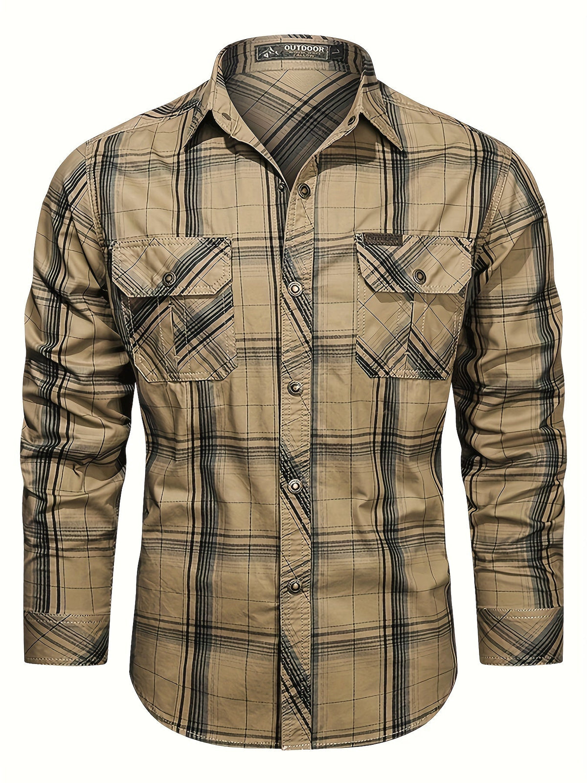 Chemise à carreaux pour homme