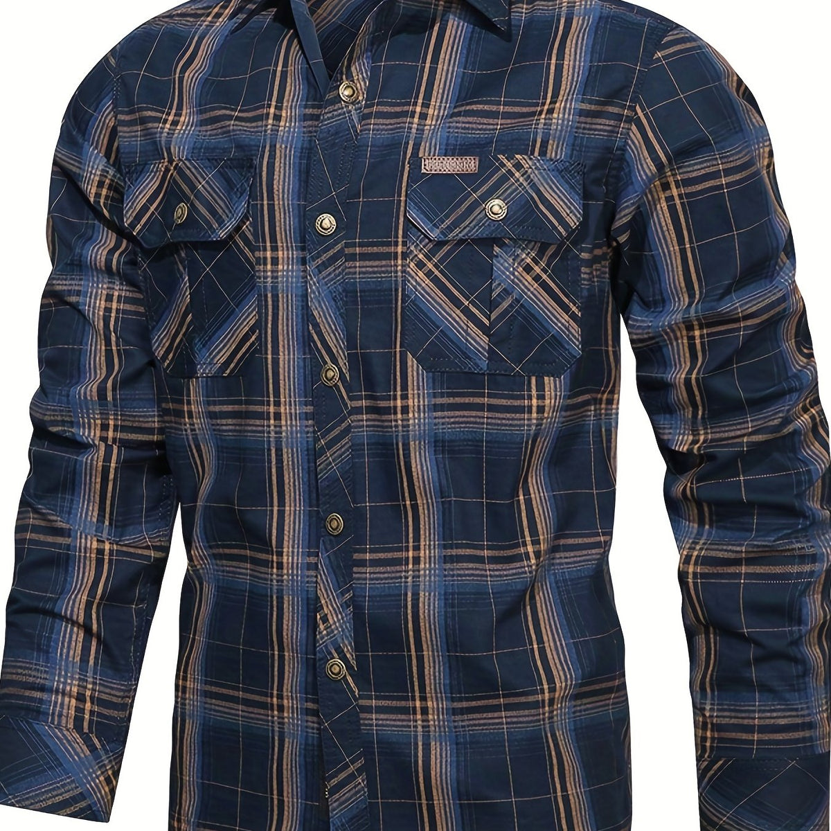 Chemise à carreaux pour homme