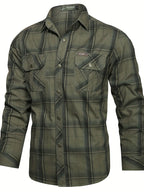 Chemise à carreaux pour homme