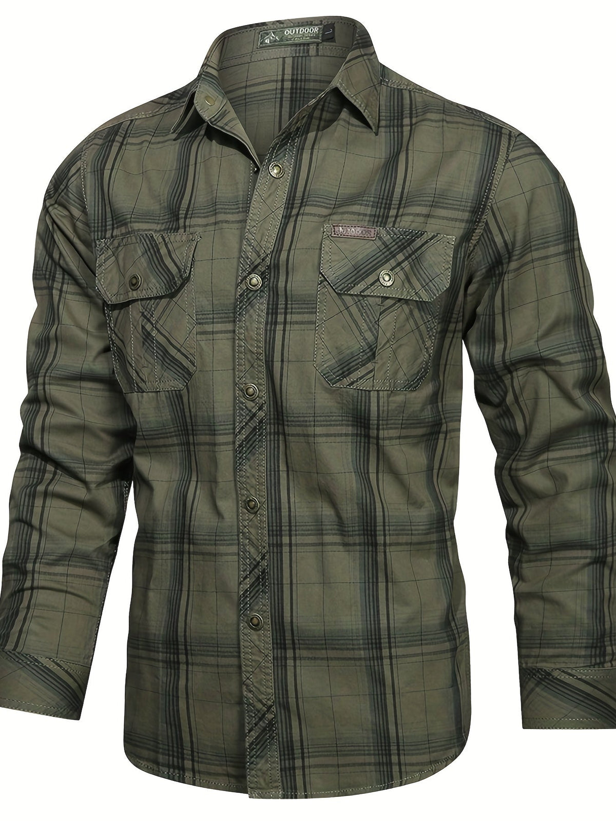 Chemise à carreaux pour homme