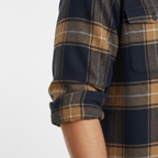 Chemise homme à carreaux col boutonné
