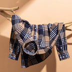 Chemise homme à carreaux col boutonné