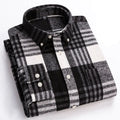 Chemise homme à carreaux col boutonné