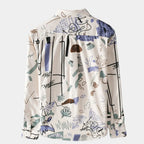 Chemise homme à imprimé artistique
