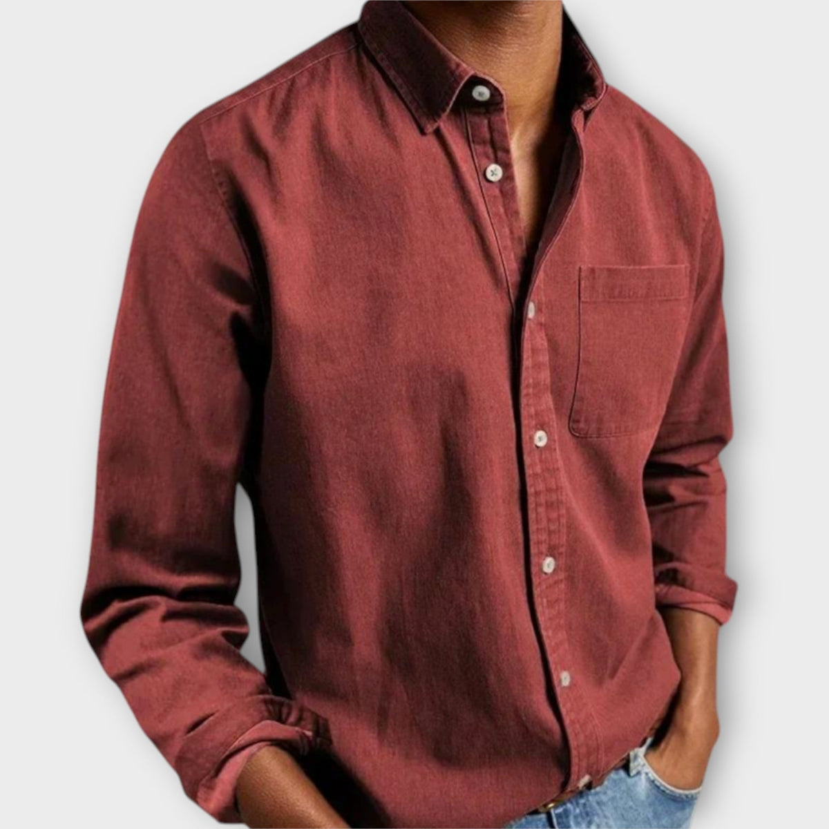 Chemise homme à manches longues