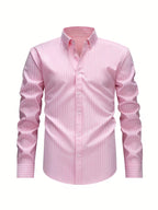 Chemise homme à motif à rayures verticales