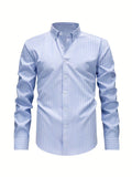 Chemise homme à motif à rayures verticales