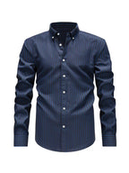 Chemise homme à motif à rayures verticales