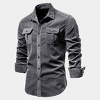 Chemise homme à poches boutonnée