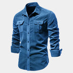 Chemise homme à poches boutonnée
