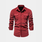 Chemise homme à poches boutonnée