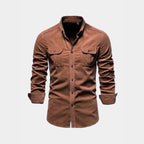 Chemise homme à poches boutonnée