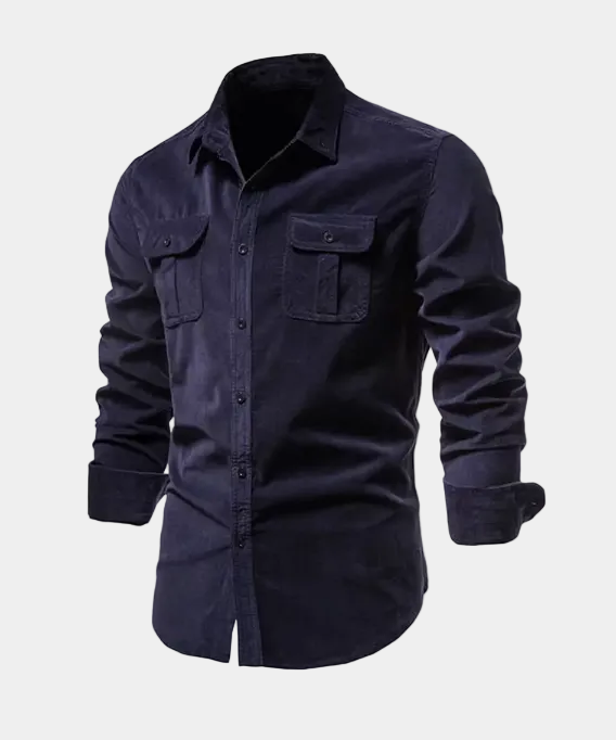 Chemise homme à poches boutonnée