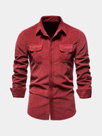 Chemise homme à poches boutonnée